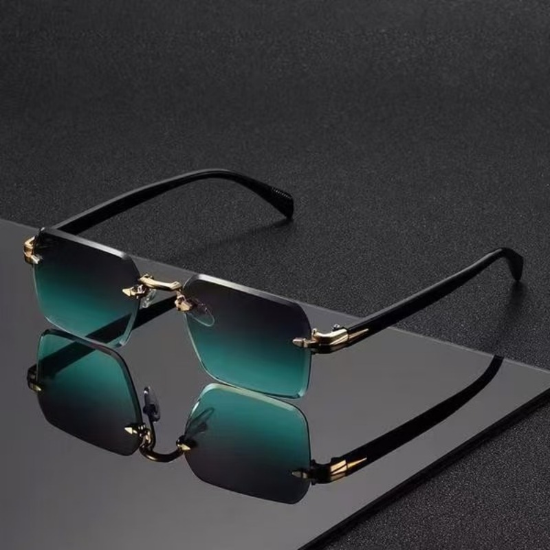 Sunglasses Uv400 - Rimless Sunglasses Rectangle Fashion Popular Women