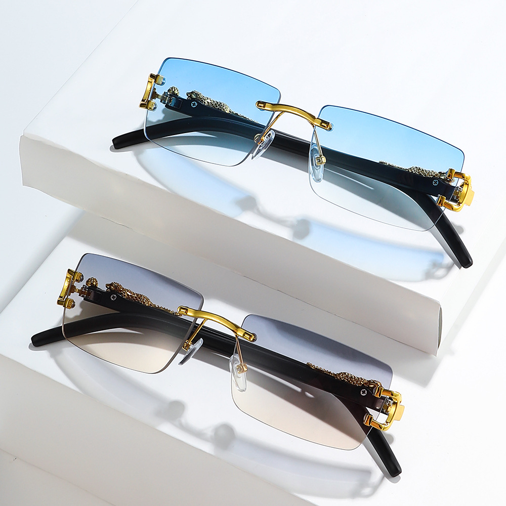 Designer Sunglasses - 1PCS Fashion Vintage Rimless Sunglasses Women