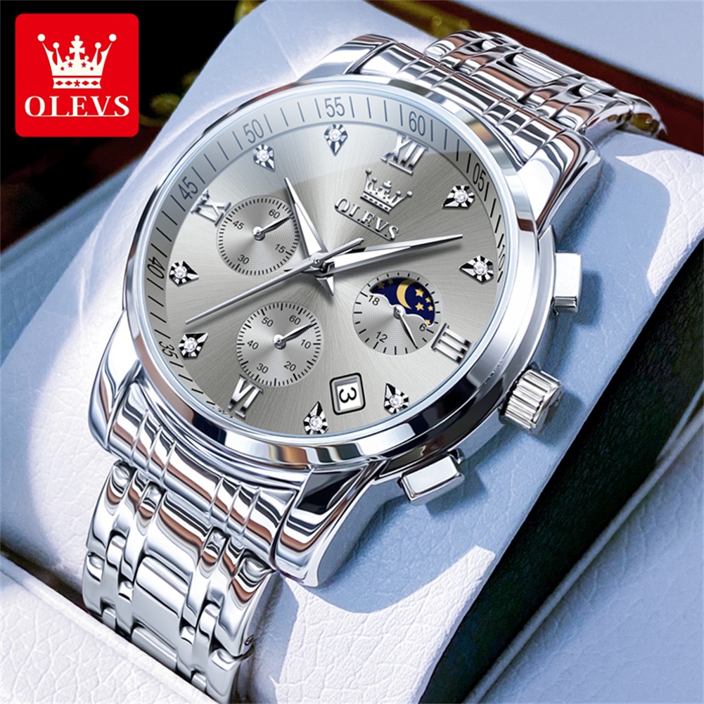 OLEVS 2858 Quartz Watch for Me - đánh giá và giá Luxury Watch Men