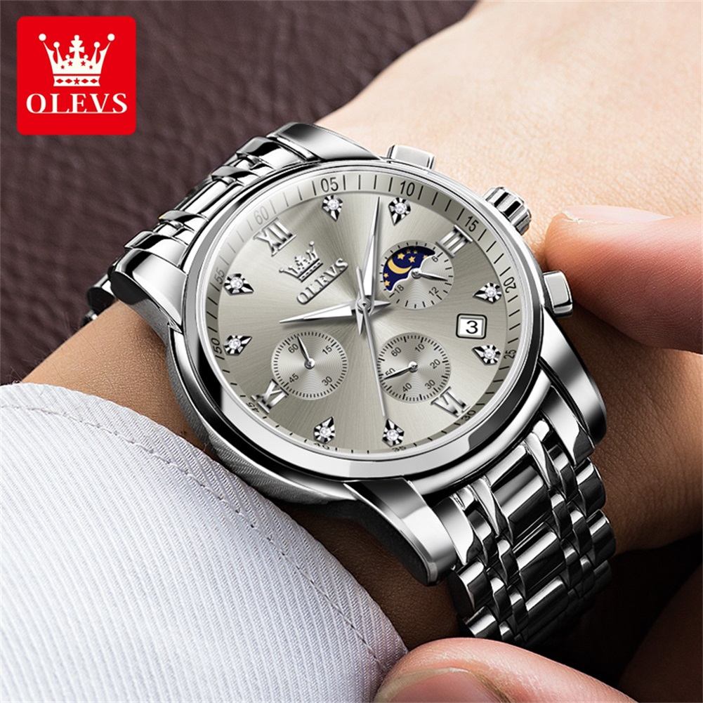 OLEVS 2858 Quartz Watch for Me - đánh giá và giá Luxury Watch Men