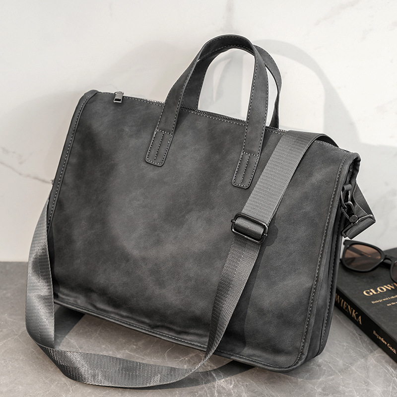 Casual Business Men's Handbag  - đánh giá và giá Leather Briefcase