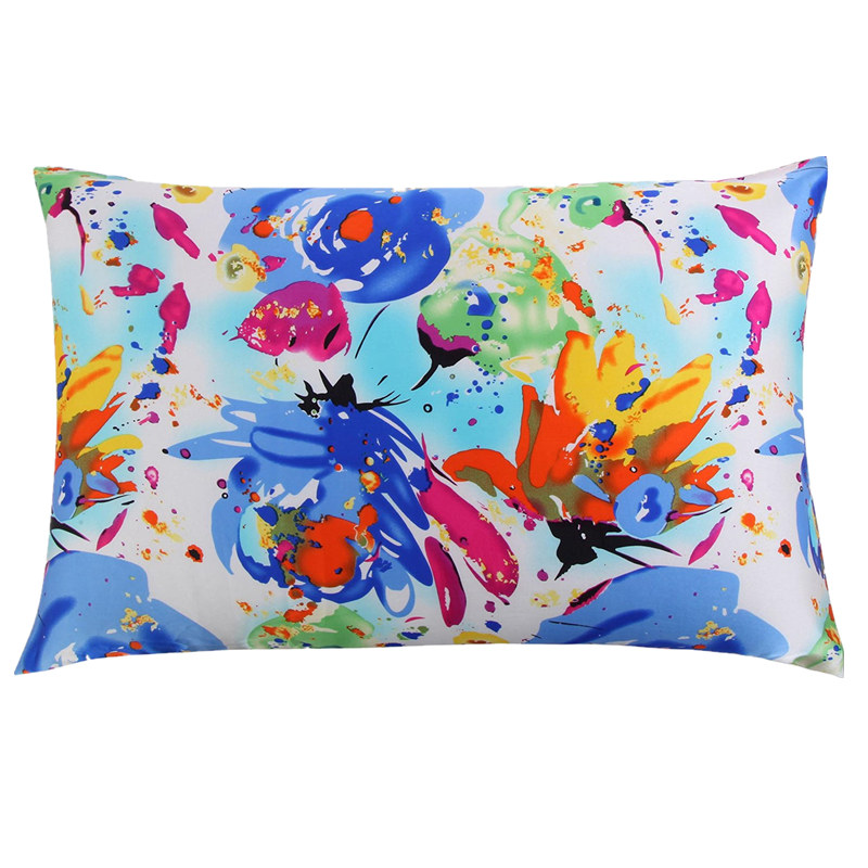 Lụa Dây Kéo Áo Gối 1Pc 100% Th - đánh giá và giá Silk Pillowcase