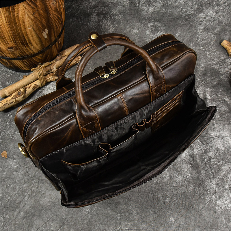 Luxury Genuine Leather Handbag - đánh giá và giá Leather Briefcase